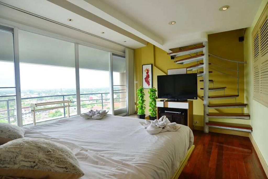Penthouse Galare Thong Tower Lejlighed Chiang Mai Værelse billede
